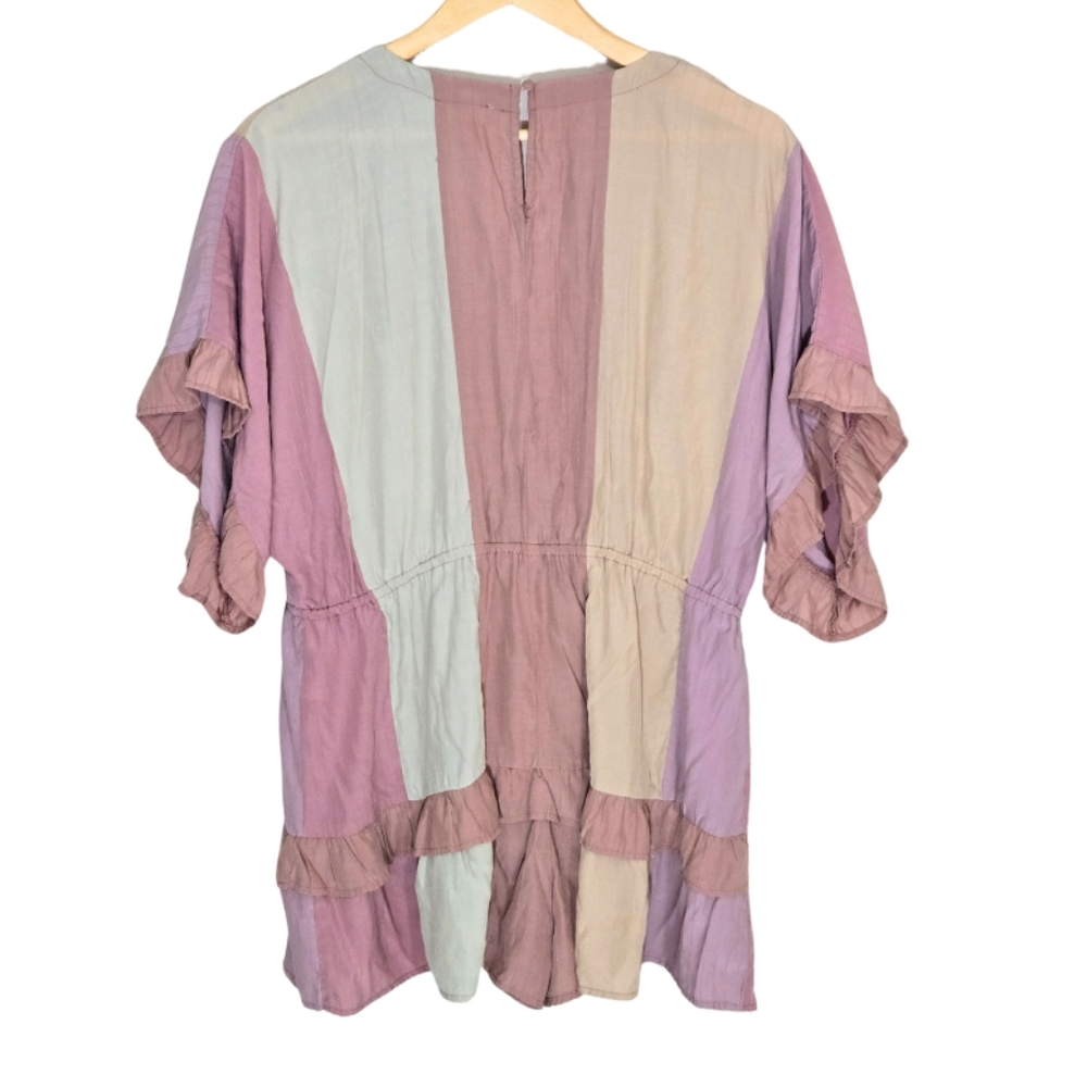 Striped Ruffle Romper - Picture 5 of 9